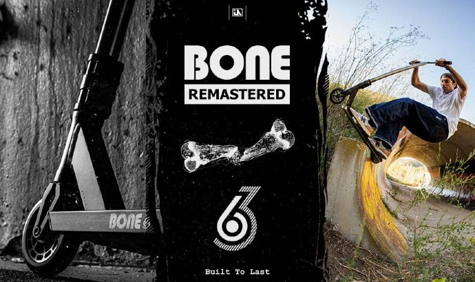 Découvrez le nouveaux deck de trottinette freestyle URBANARTT Bone Remastered Noir en 6.3"
